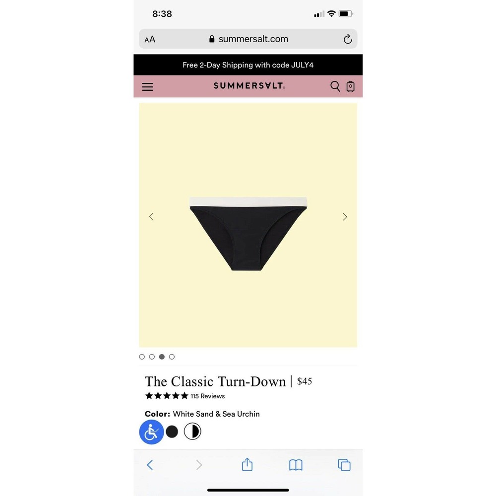 Summersalt The Classic Turn Down Bikini Bottom 12